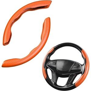 Universal Car Carbon Fiber Steering Wheel Cover Round Steering Wheel Protection